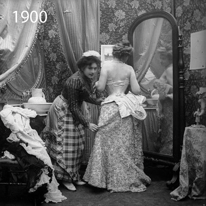 American Burlesque Costumes, 1899 #2 by Photo Researchers