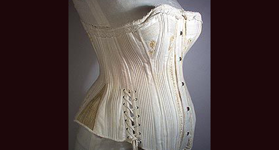By the time corsets were mass produced in the Victorian era..