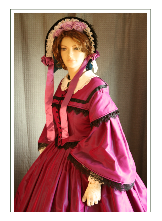 1861 – Elizabeth Keckley, Purple velvet day and evening dress