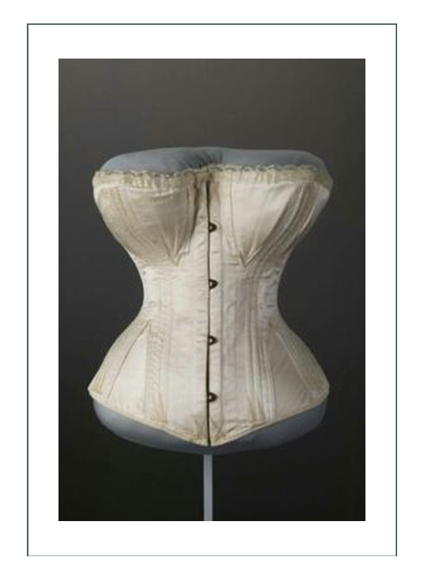 Hand-embroidered corset, c. 1890 — The Boudoir Key